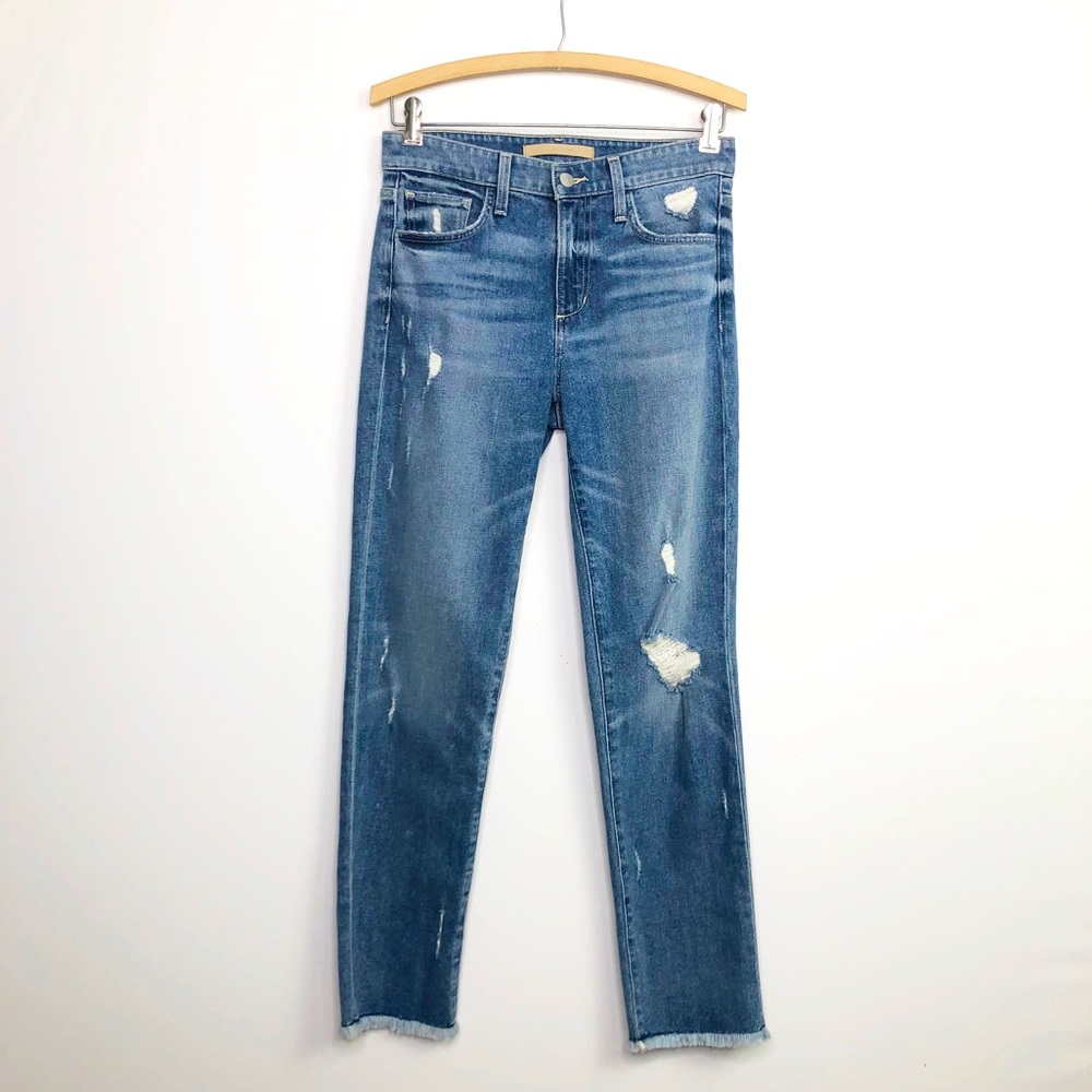 Joe’s The Lara mid rise, cigarette ankle jeans
